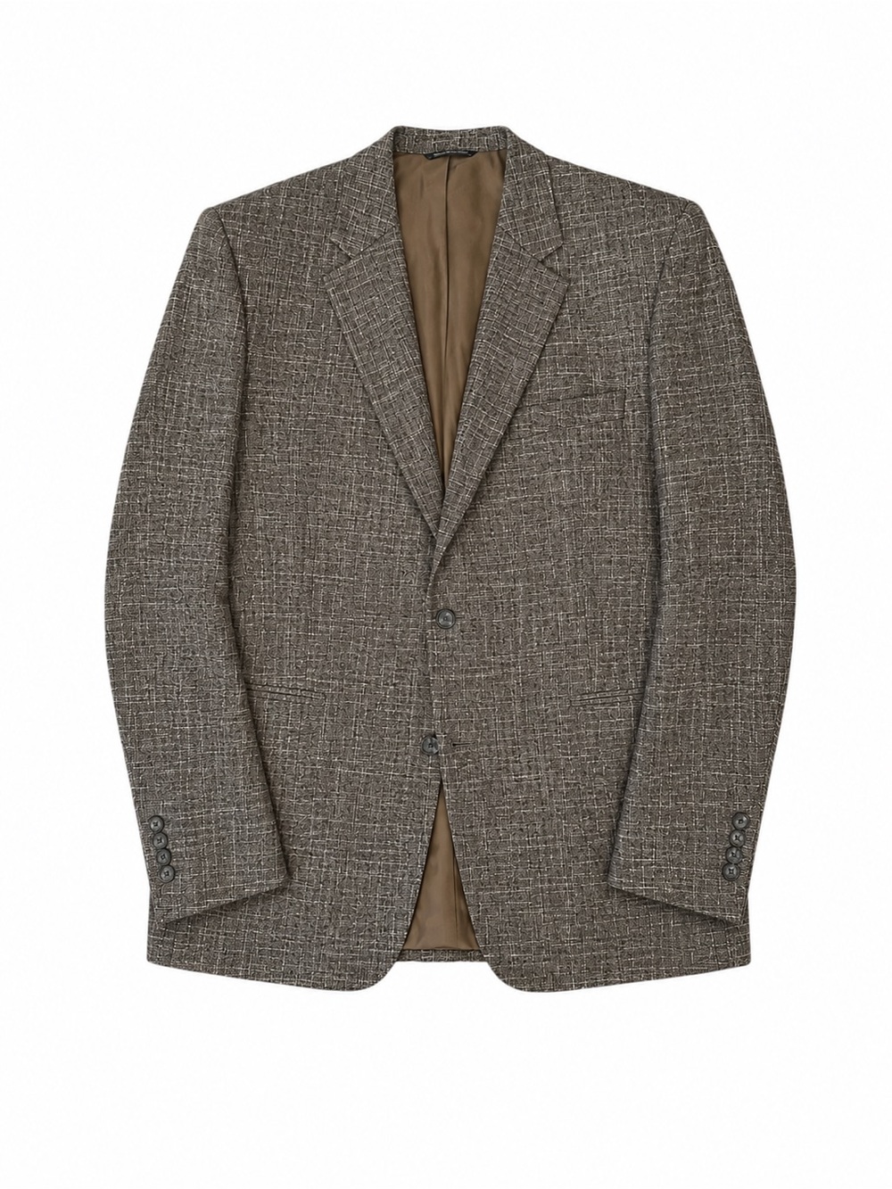 Jack Victor Collection Sport Coat Blazer 48L Wool Bamboo Brown Made in Canada